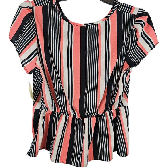 Business Casual Workwear Office Modern Chic Blouse Top Tiffany & Grey Petite XL - Picture 1 of 8